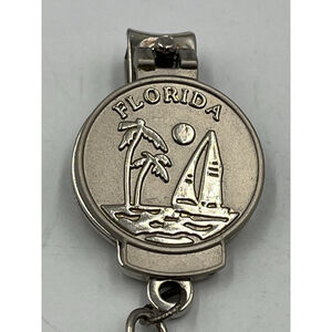 FLORIDA Nail Clippers Keychain Silver Travel Souvenir SEE ALL COLLECTIBLE
